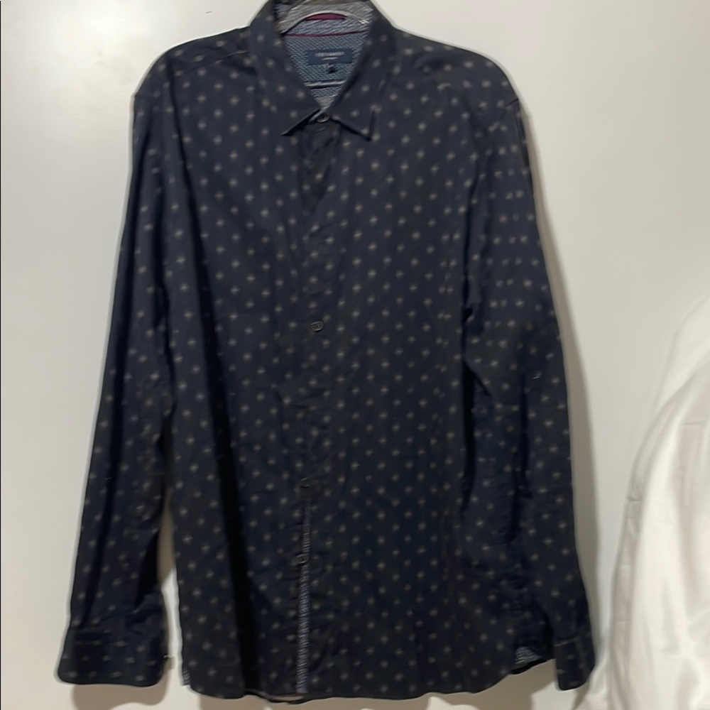 Ted Baker Navy Button Down Shirt